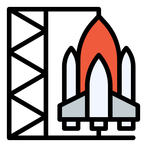 スペースシャトル Generic Outline Color icon