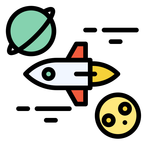 宇宙旅行 Generic Outline Color icon