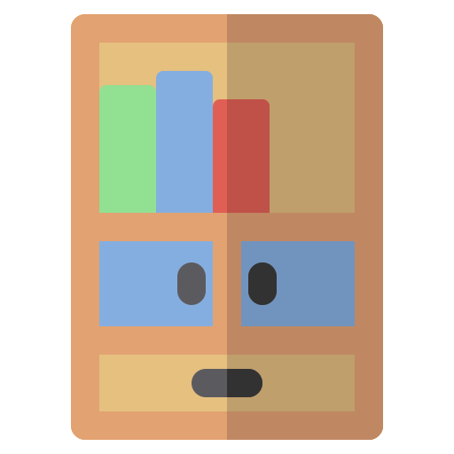 Bookcase Generic Flat icon