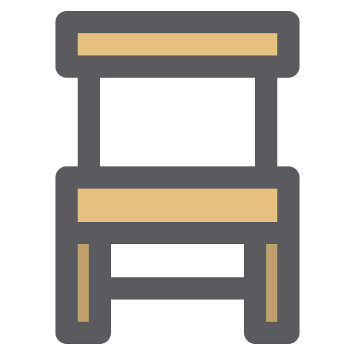 Chair Generic Outline Color icon