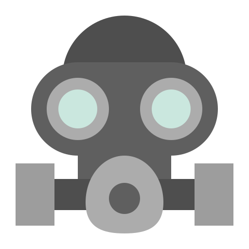 máscara de gas Generic Flat icono