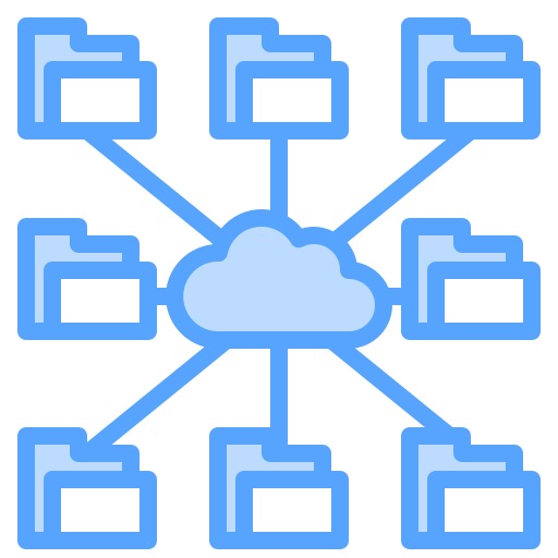archiviazione cloud Catkuro Blue icona
