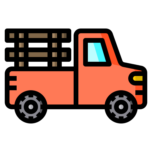 Pickup truck Catkuro Lineal Color icon