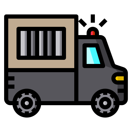 Тюремный автобус Catkuro Lineal Color иконка