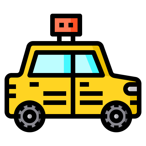 taxi Catkuro Lineal Color ikona