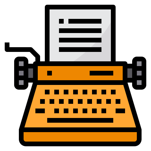 máquina de escribir itim2101 Lineal Color icono