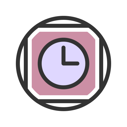 Часы Generic Outline Color иконка