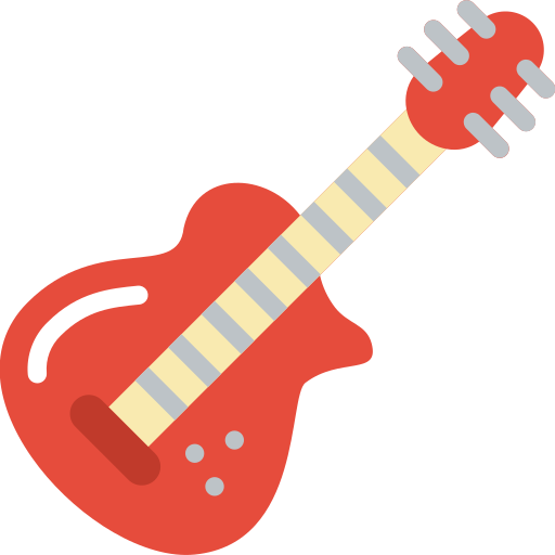 gitaar Basic Miscellany Flat icoon