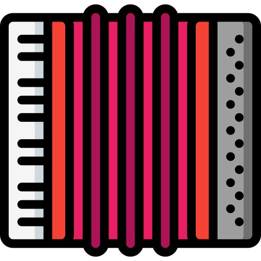 Accordion Basic Miscellany Lineal Color icon