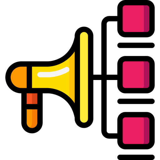 Megaphone Basic Miscellany Lineal Color icon