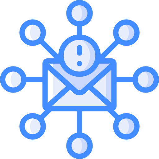 이메일 Basic Miscellany Blue icon