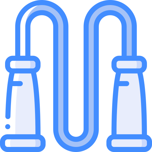 Skipping rope Basic Miscellany Blue icon