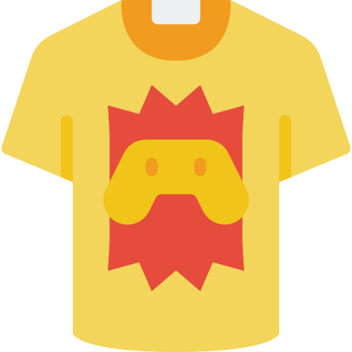 t-shirt Basic Miscellany Flat icoon