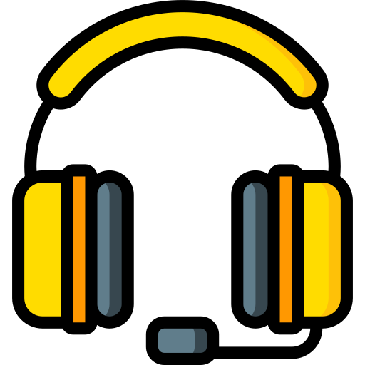 Headphones Basic Miscellany Lineal Color icon