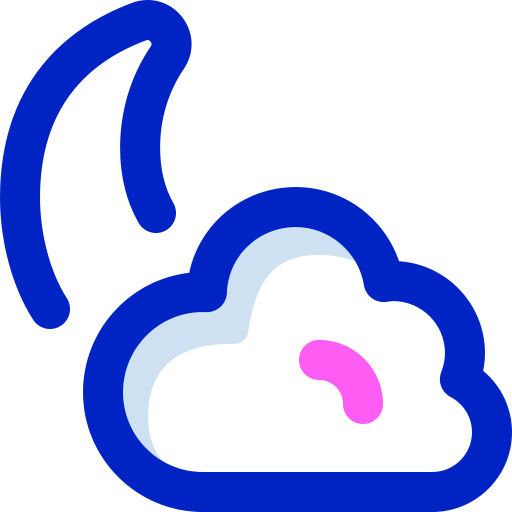 notte nuvolosa Super Basic Orbit Color icona