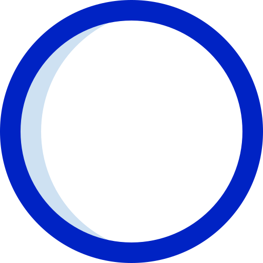 volle maan Super Basic Orbit Color icoon