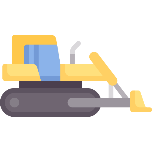 Bulldozer Special Flat icon