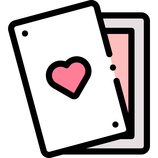 카드 놀이 Detailed Rounded Lineal color icon
