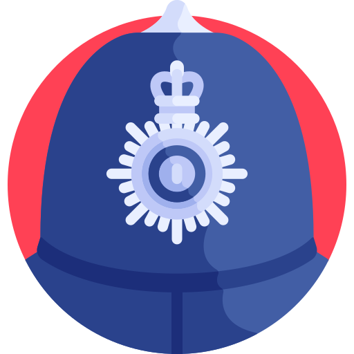 sombrero de policía Detailed Flat Circular Flat icono