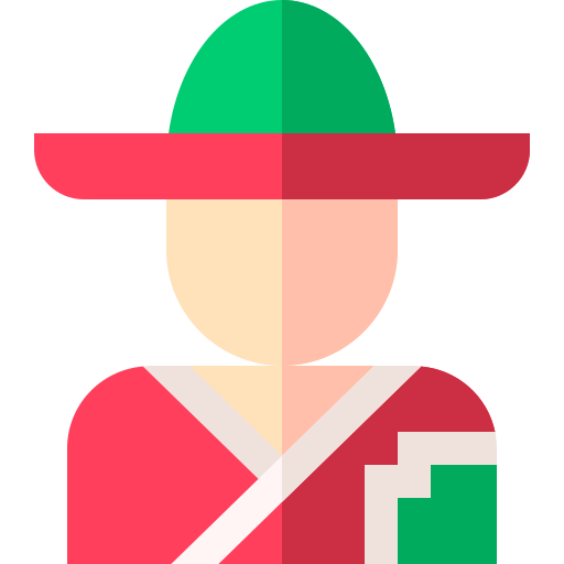 mexikanischer mann Basic Straight Flat icon