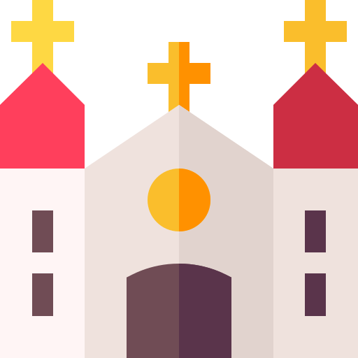 kerk Basic Straight Flat icoon