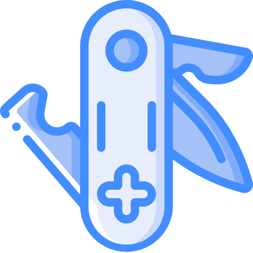 cuchillo del ejército suizo Basic Miscellany Blue icono