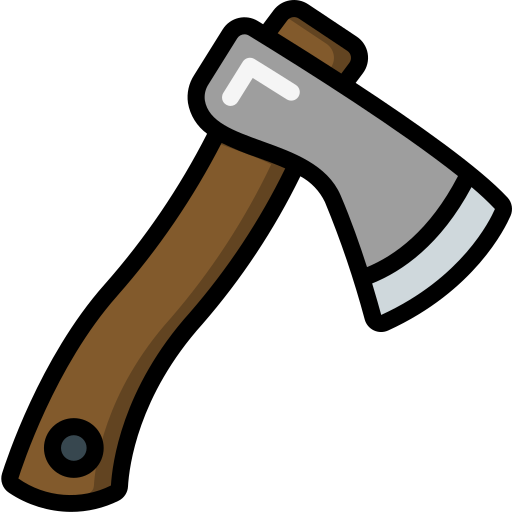 Hatchet Basic Miscellany Lineal Color icon