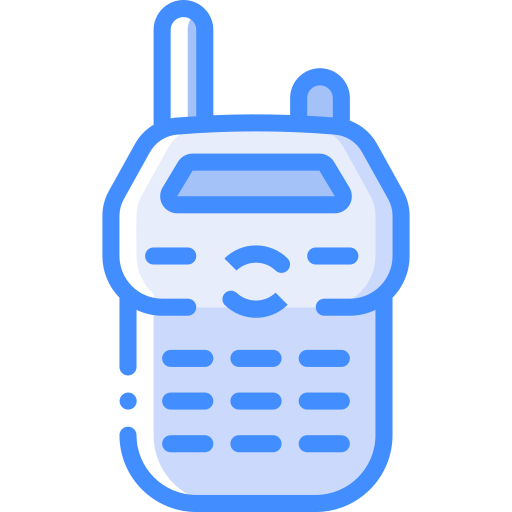 walkie talkies Basic Miscellany Blue Ícone