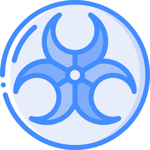 peligro biológico Basic Miscellany Blue icono