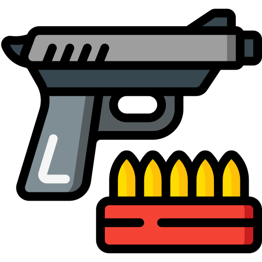 Gun Basic Miscellany Lineal Color icon