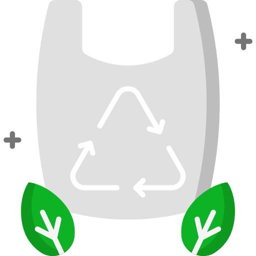 bolsa de plástico reciclado SBTS2018 Flat icono