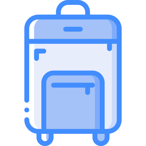 Suitcases Basic Miscellany Blue icon