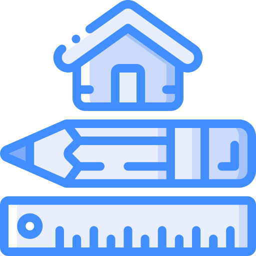 huisvesting Basic Miscellany Blue icoon