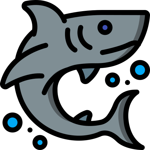 Shark Basic Miscellany Lineal Color icon