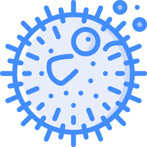 Puffer fish Basic Miscellany Blue icon