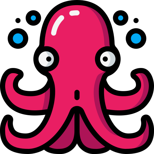 octopus Basic Miscellany Lineal Color icoon