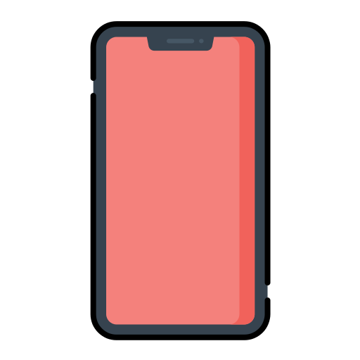 smartfon Generic Outline Color ikona