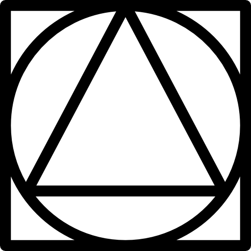 trójkąt Pixel Perfect Lineal ikona