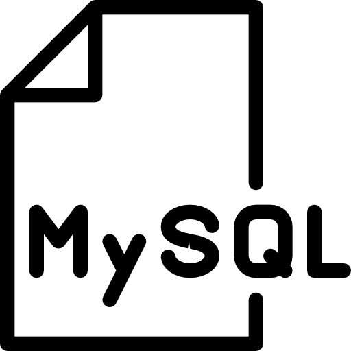 mysql Pixel Perfect Lineal Ícone