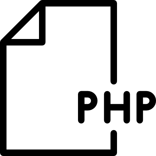 php Pixel Perfect Lineal Ícone