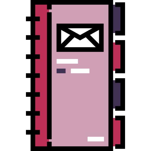 correo electrónico Detailed Straight Lineal color icono
