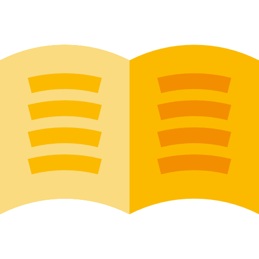 e-boek Basic Straight Flat icoon