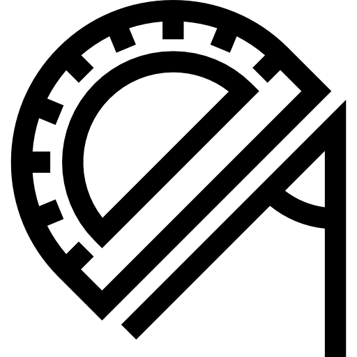 winkelmesser Basic Straight Lineal icon