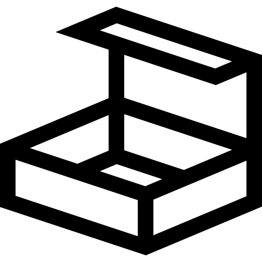 caja Basic Straight Lineal icono