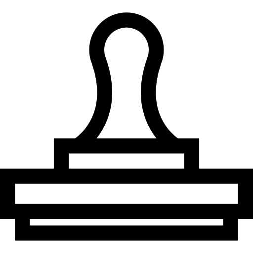 pieczęć Basic Straight Lineal ikona