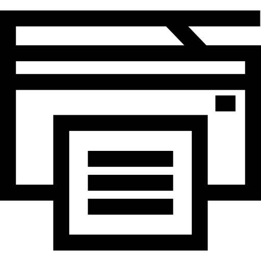 druk Basic Straight Lineal ikona