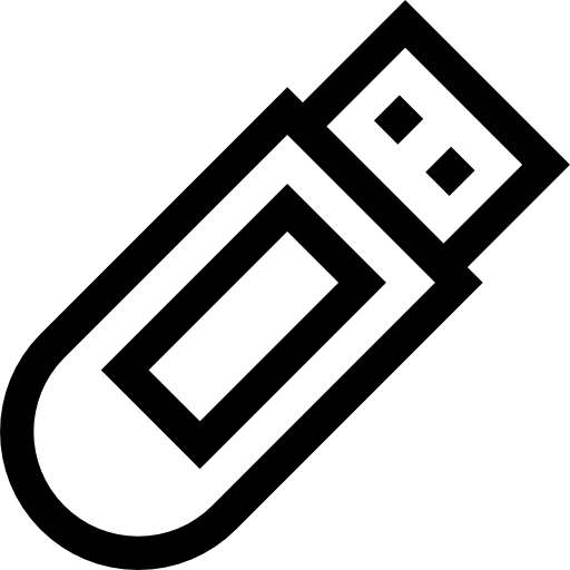 pendrive'a Basic Straight Lineal ikona