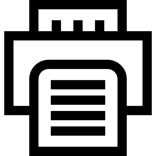 Printer Basic Straight Lineal icon