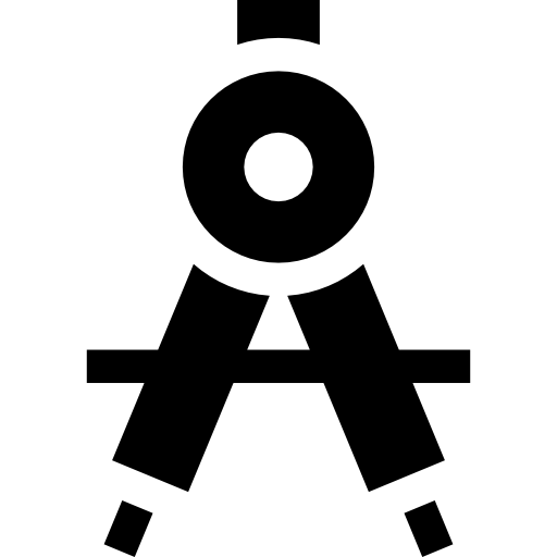 kompas Basic Straight Filled ikona