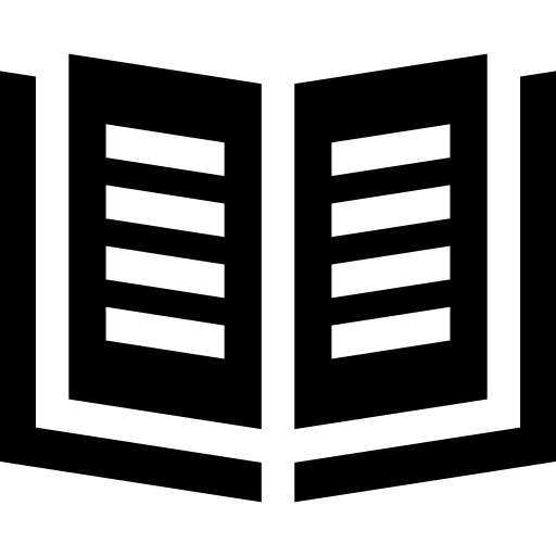ebook Basic Straight Filled Ícone